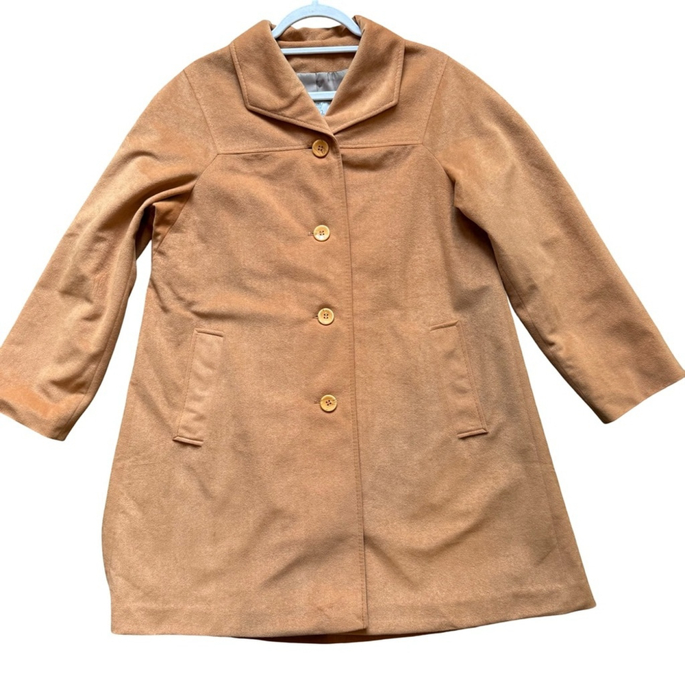 Surrey Classics Vintage Stylish Tan Trench Coat for Women Size L Fall Winter - Picture 14 of 14